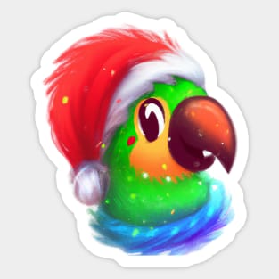 Cute Parrot Drawing Sticker